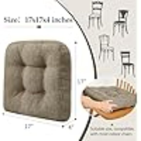 2 Chair Cushions Thick And Comfy - Picture 9 of 9